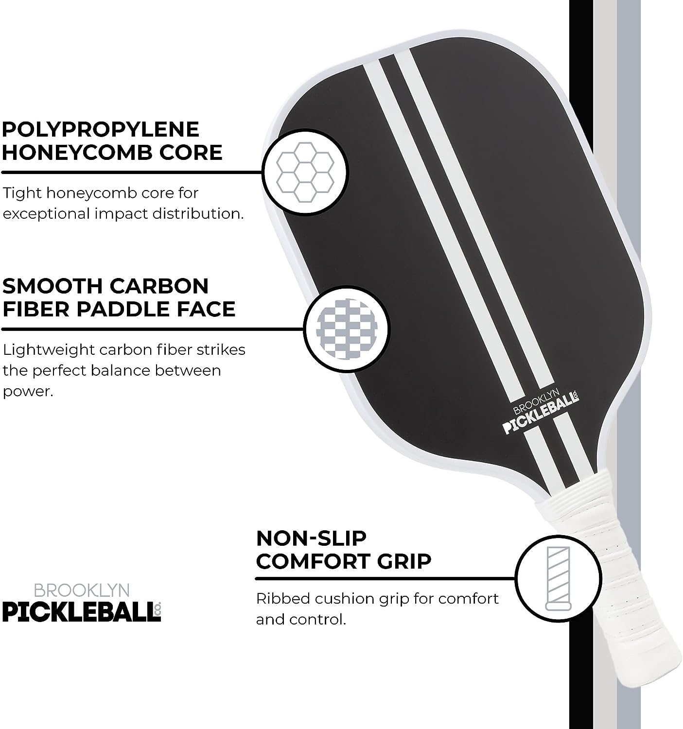 Brooklyn Pickleball Co. Black Pickle Ball Paddle Review Pickleball