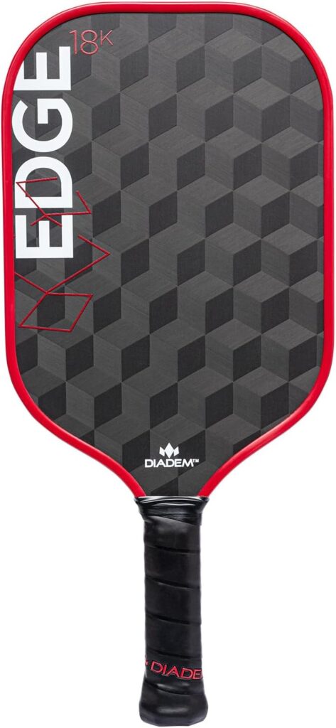 Diadem Edge 18K Pickleball Paddle USAPA Approved | 18K Carbon Fiber Face for Spin  Control | 16mm Control Paddle