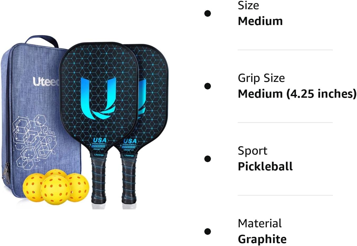 PicklePro Junior – Pickleball Paddles Set For Youth With 2...