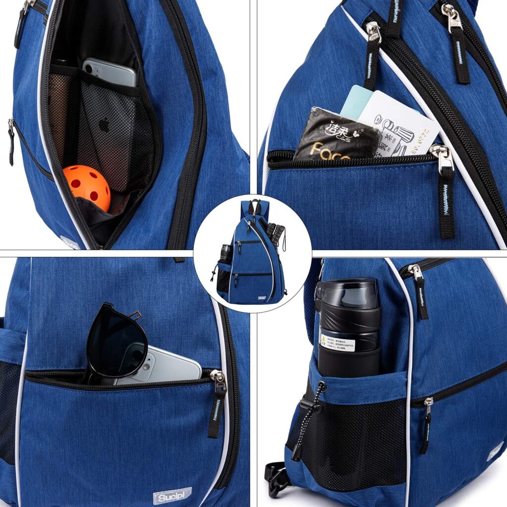 Sucipi Pickleball Bag Pickleball Backpack for Women Men Pickleball Paddle Backpack Reversible Pickleball Paddle Bag Pickleball Rackets Bags for Ladies