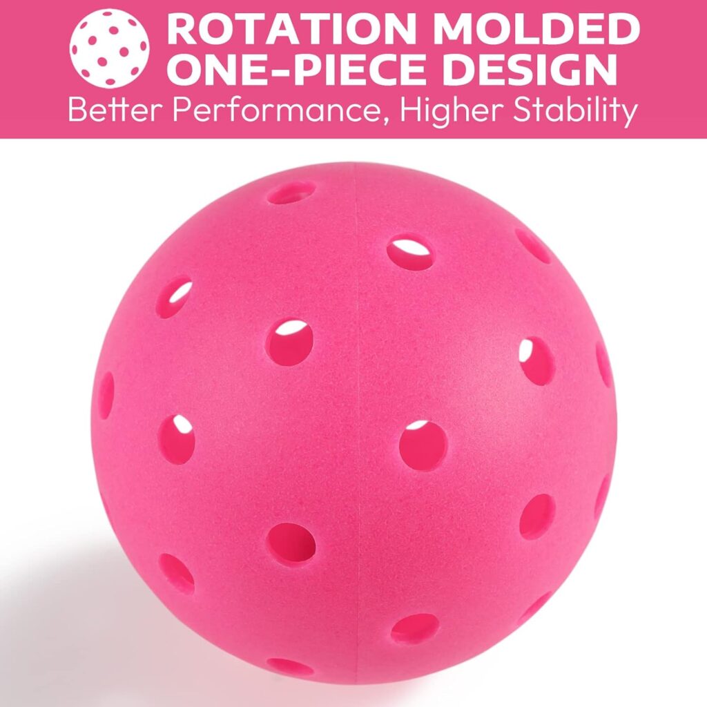 A11N S40 Outdoor Pickleball Balls- USA Pickleball Approved for Tournament Play, 3/6/12/50-Pack, Neon Green/Fuchsia/Tangerine