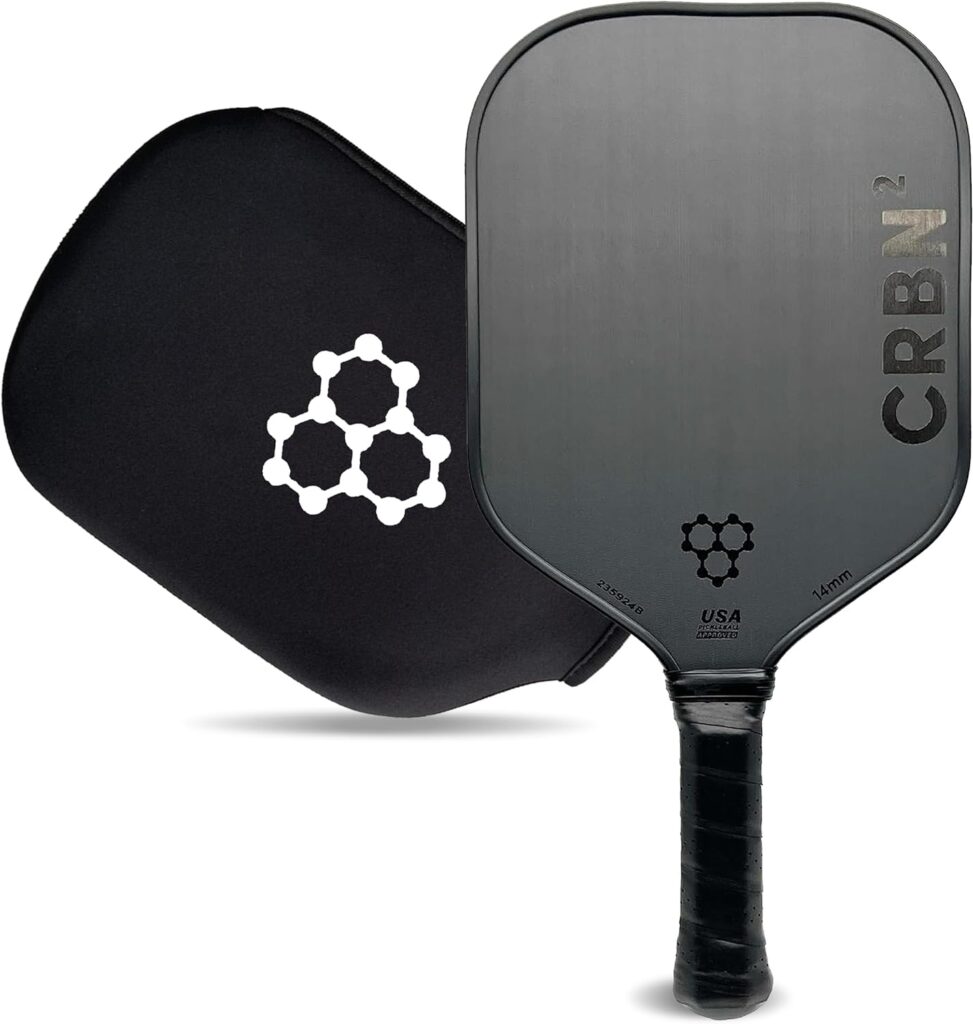 CRBN1 and CRBN2 Pickleball Paddle - Carbon Fiber Pickleball Paddle with Honeycomb Poly Core - Perfect Balance of Power  Control