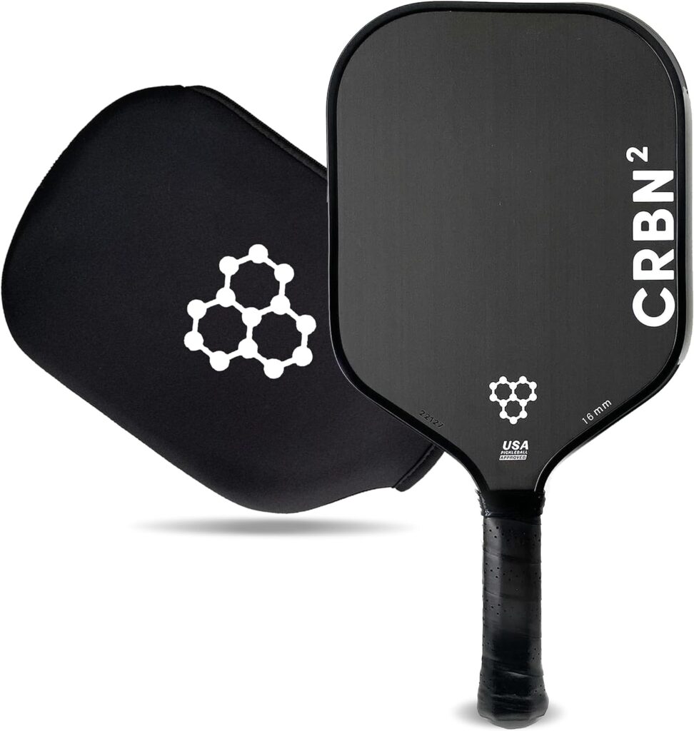 CRBN1 and CRBN2 Pickleball Paddle - Carbon Fiber Pickleball Paddle with Honeycomb Poly Core - Perfect Balance of Power  Control