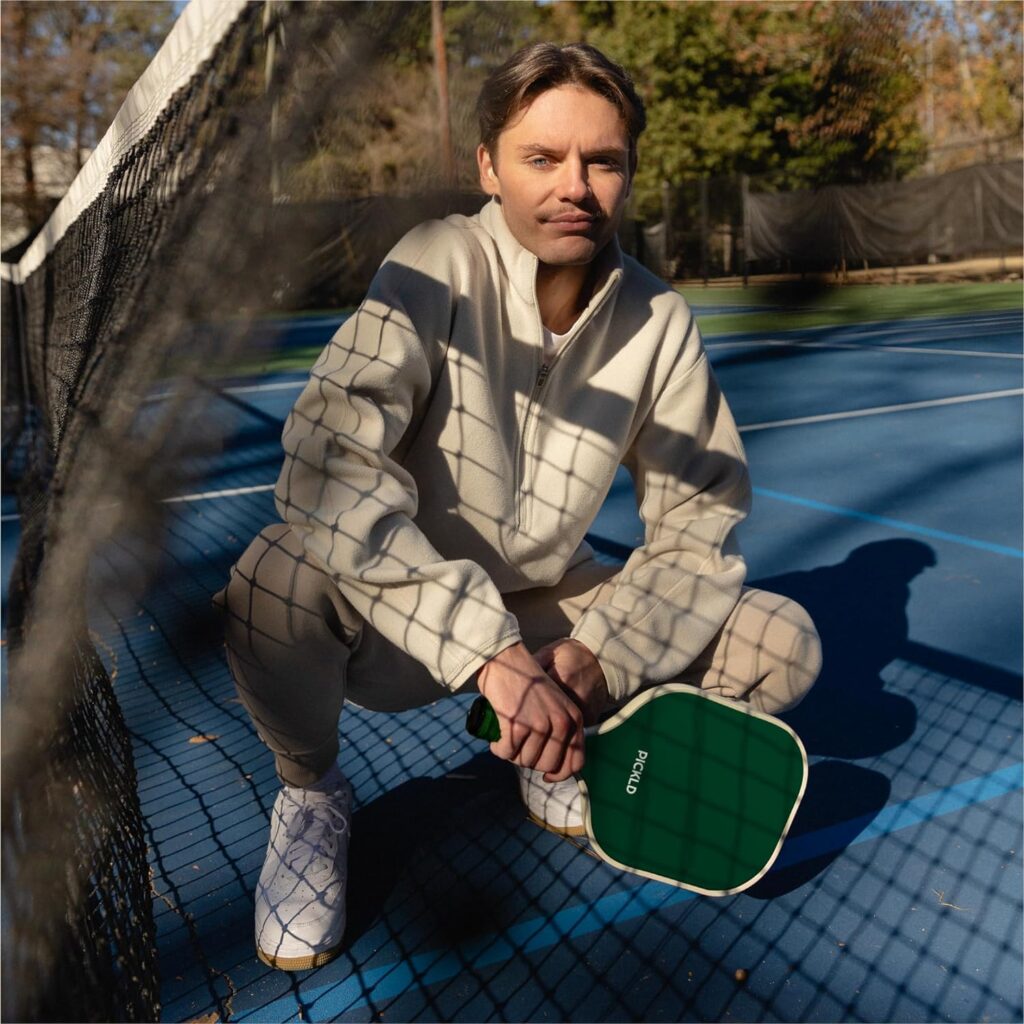 PICKLD Stylish Premium Pickleball Paddle Racket | Durable Fiberglass Surface | Honeycomb Core | Perfect Addition to a Pickleball Set | Indoor Outdoor Pickle Ball Paddle