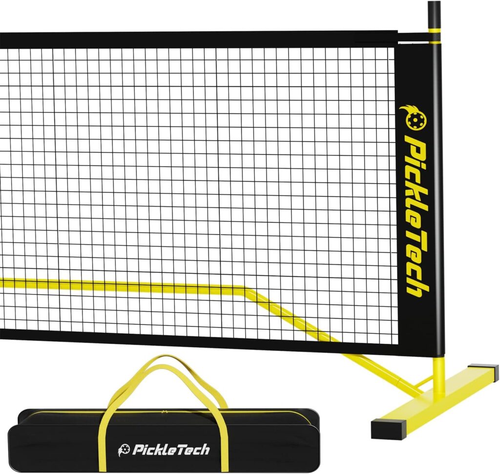 PICKLETECH Portable Pickleball Net Outdoor 22FT Regulation Size Set 3.0 Reinforced Version