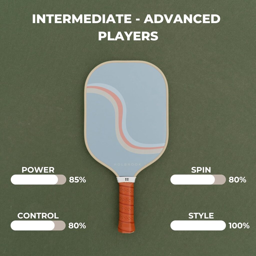 The Best Pickelball Paddles Performance Series | Carbon Fiber/Graphite Blend Surface | Polypropylene Honeycomb Core by Holbrook