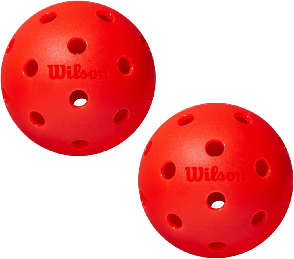 WILSON TRU 32 Pickleball Balls - Red and Yellow