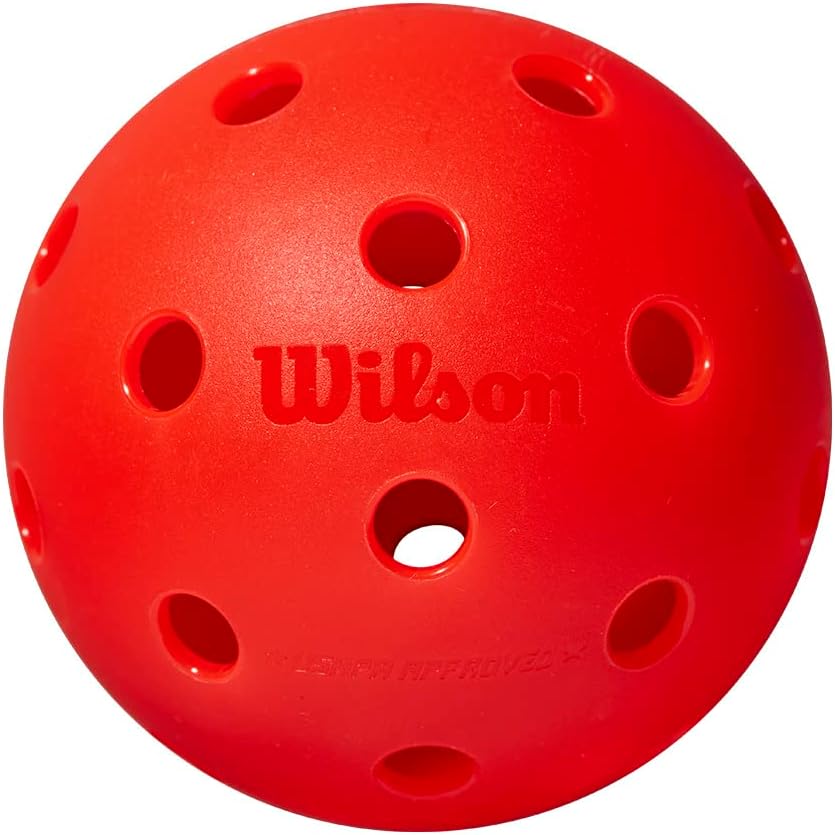 WILSON TRU 32 Pickleball Balls - Red and Yellow