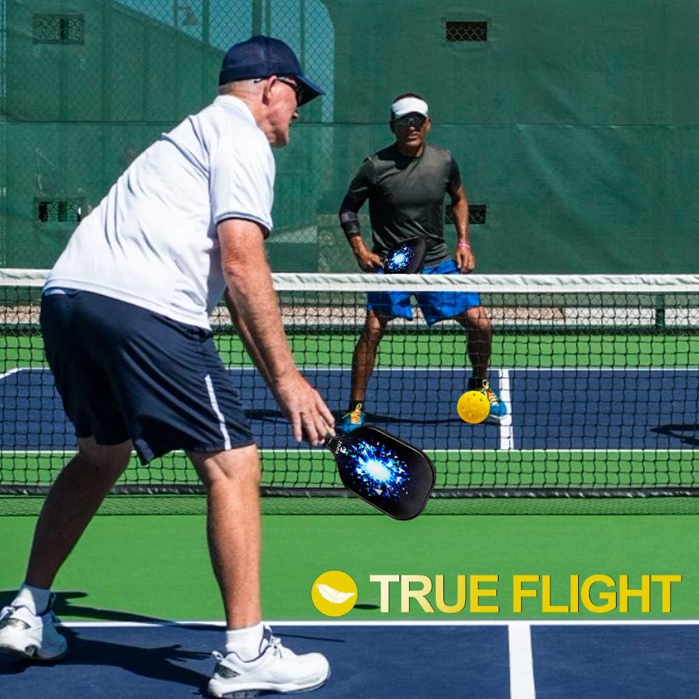 ZOEA Premium 40 Holes Outdoor Pickleball Balls, Durable Ball with Nice Bounce, High Visibility for Outdoor Indoor Courts 6 Packs Bright Yellow Green ZOEA Premium 40 Holes Outdoor Pickleball Balls, Durable Ball with Nice Bounce, High Visibility for Outdoor Indoor Courts 6 Packs Bright Yellow Green