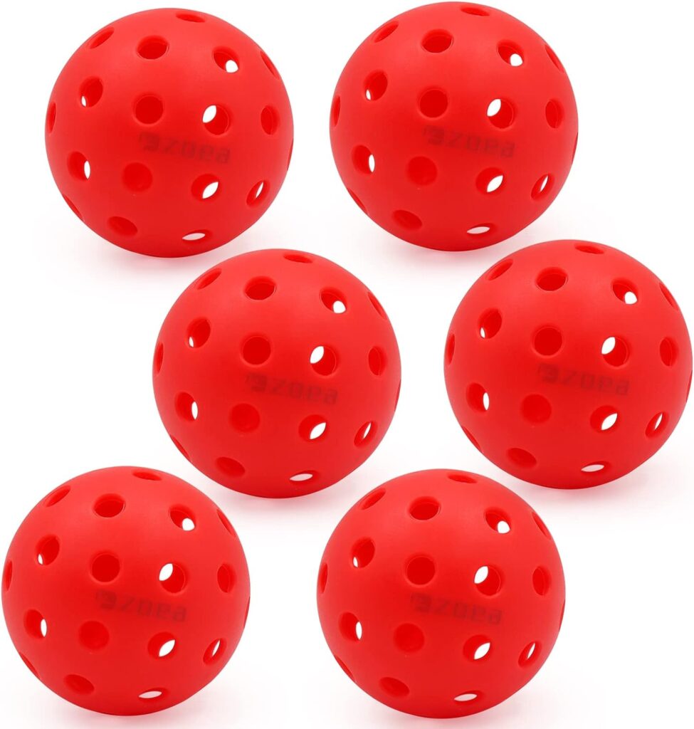 ZOEA Premium 40 Holes Outdoor Pickleball Balls, Durable Ball with Nice Bounce, High Visibility for Outdoor Indoor Courts 6 Packs Bright Yellow Green ZOEA Premium 40 Holes Outdoor Pickleball Balls, Durable Ball with Nice Bounce, High Visibility for Outdoor Indoor Courts 6 Packs Bright Yellow Green