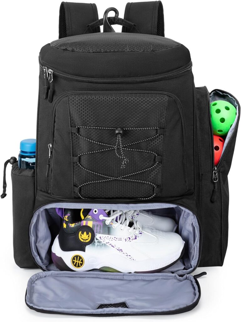 GOBUROS Pickleball Paddle Bag Backpack for 4 Rackets with Fence Hook, Pickleball Equipment Bag with Shoe Compartment for Men Women, Bag Only GOBUROS Pickleball Paddle Bag Backpack for 4 Rackets with Fence Hook, Pickleball Equipment Bag with Shoe Compartment for Men Women, Bag Only