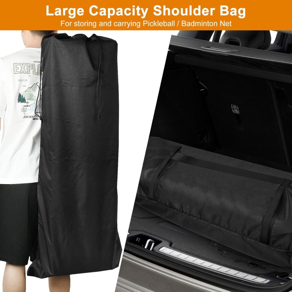 Cosmos Pickleball Net Storage Bag Pickle Ball Equipment Carry Bag Badminton Net Case Boundary Line Carrying Bag for Game Equipment Accessories Storage in Driveway Backyard (Mesh Net NOT Included) Cosmos Pickleball Net Storage Bag Pickle Ball Equipment Carry Bag Badminton Net Case Boundary Line Carrying Bag for Game Equipment Accessories Storage in Driveway Backyard (Mesh Net NOT Included)