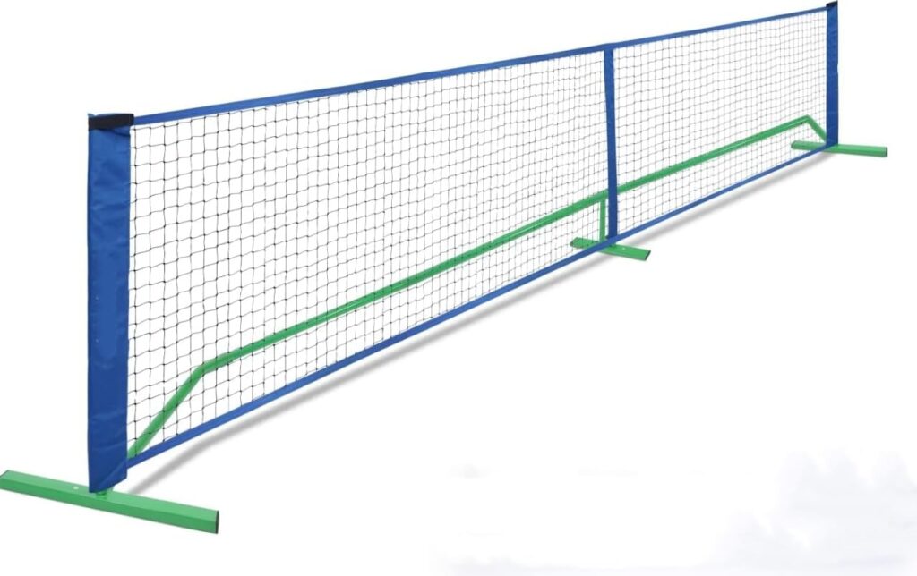 Pickleball Net Pickleball Set with Net Portable Outdoor Regulation Size, Pickle Ball Game Net System, 22FT Indoor USAPA Approved Starter Set Gifts, Metal Frame and Strong PE Net for Court Driveway