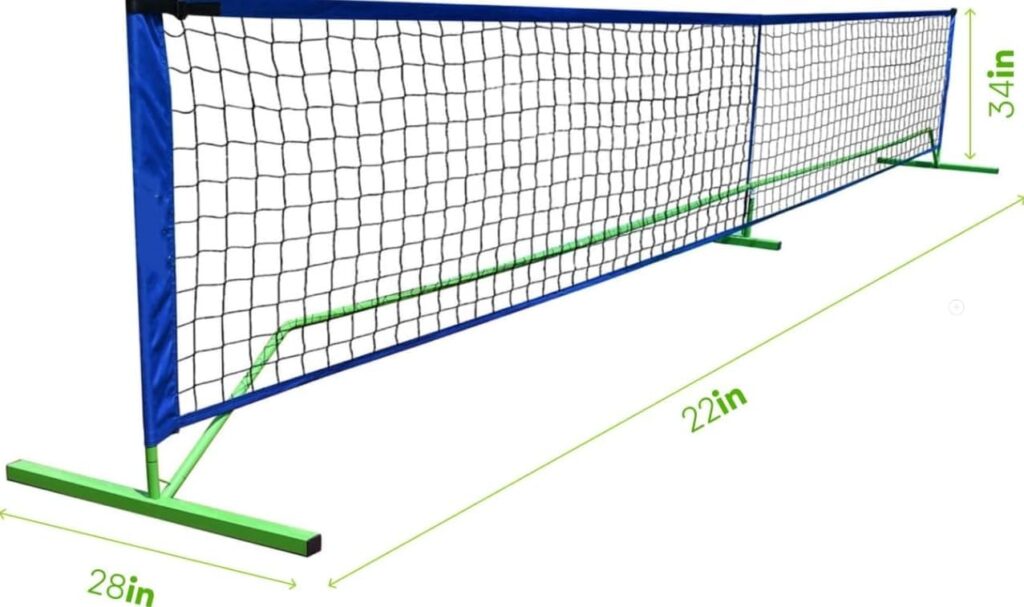 Pickleball Net Pickleball Set with Net Portable Outdoor Regulation Size, Pickle Ball Game Net System, 22FT Indoor USAPA Approved Starter Set Gifts, Metal Frame and Strong PE Net for Court Driveway