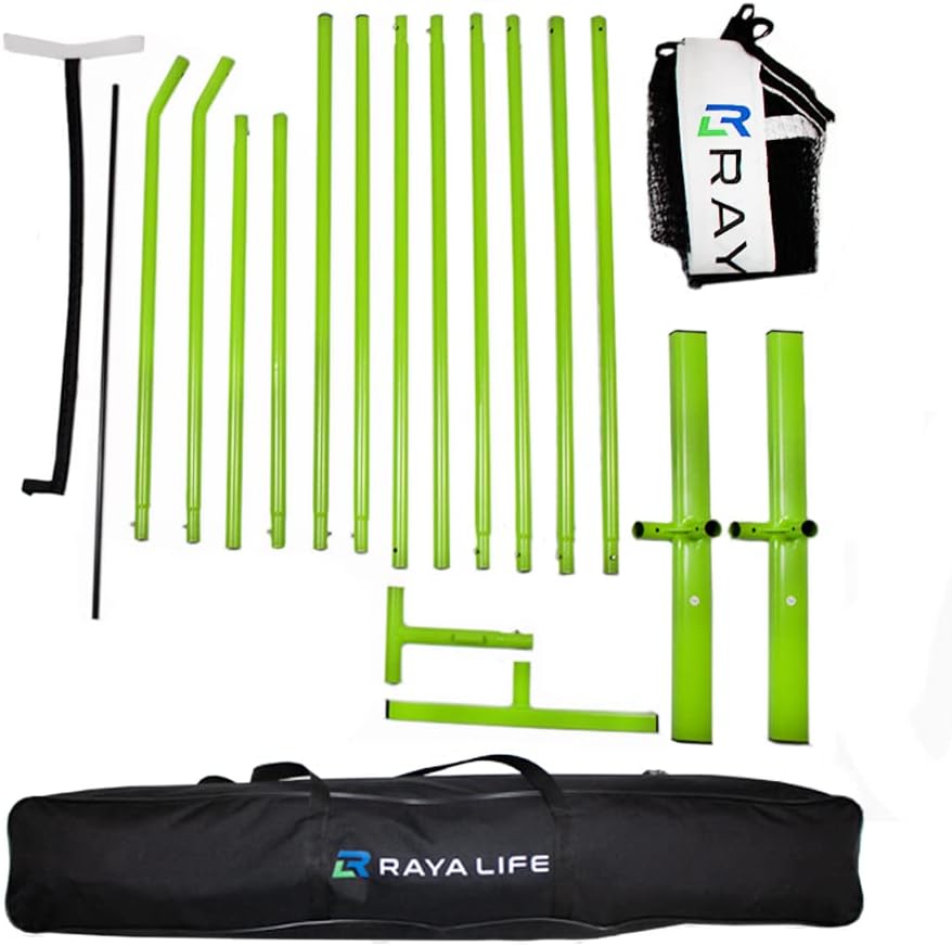 RayaLife Portable Pickleball Net Badminton Net 2 in 1-22ft Width Standard Pickleball Net Size- Indoor Outdoor Multi-Sport Pickleball Net – Weatherproof, Durable, Easy Assembly RayaLife Portable Pickleball Net Badminton Net 2 in 1-22ft Width Standard Pickleball Net Size- Indoor Outdoor Multi-Sport Pickleball Net – Weatherproof, Durable, Easy Assembly